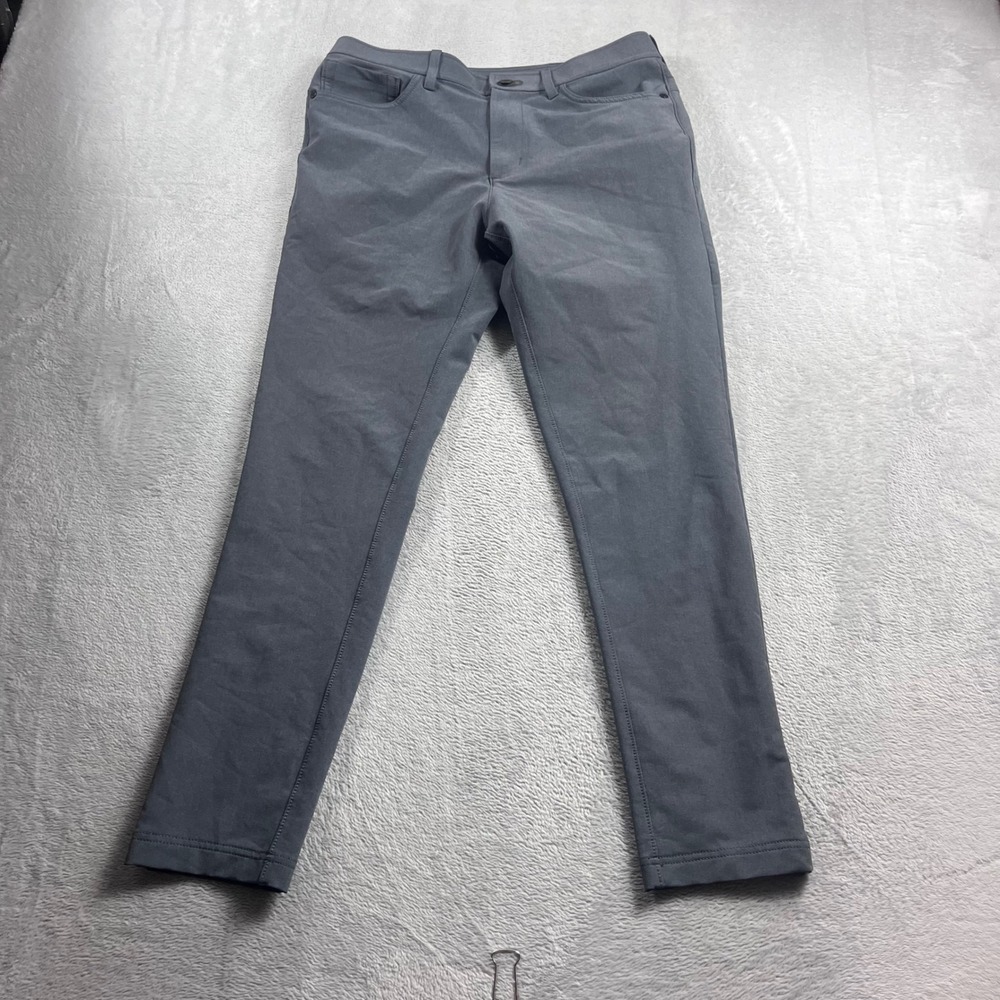 Public Rec All Day Every Day Pants Men 30x30 Grey 5-Pocket Tapered Stretch Chino